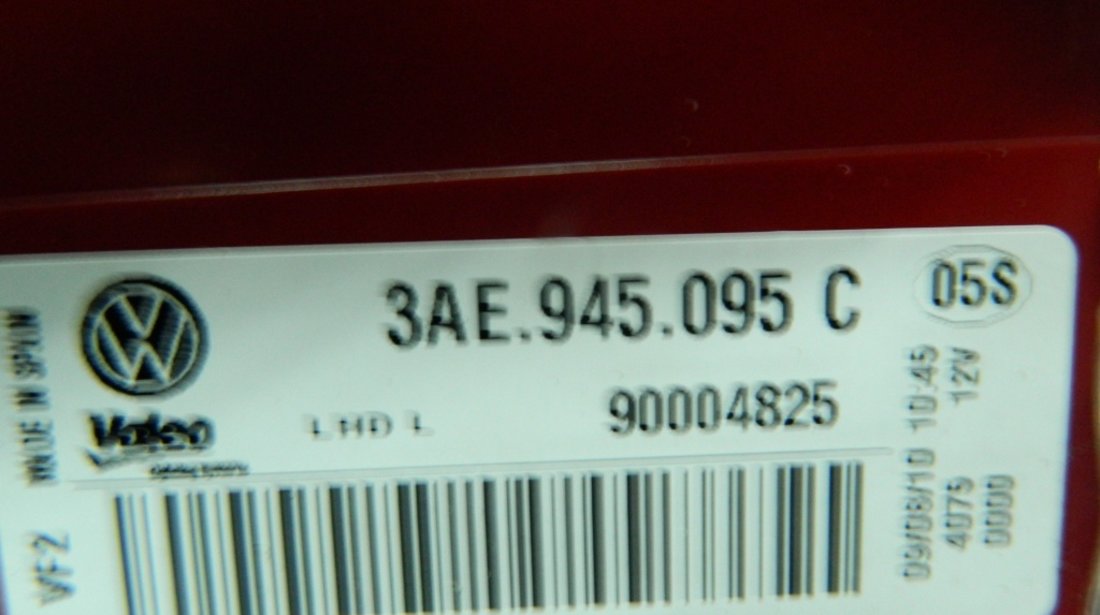 Stop stanga caroserie VW Passat B7 Limuzina cod: 3AE945095C