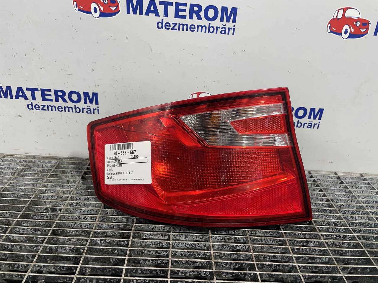 STOP STANGA SEAT TOLEDO - - (2012 2019)