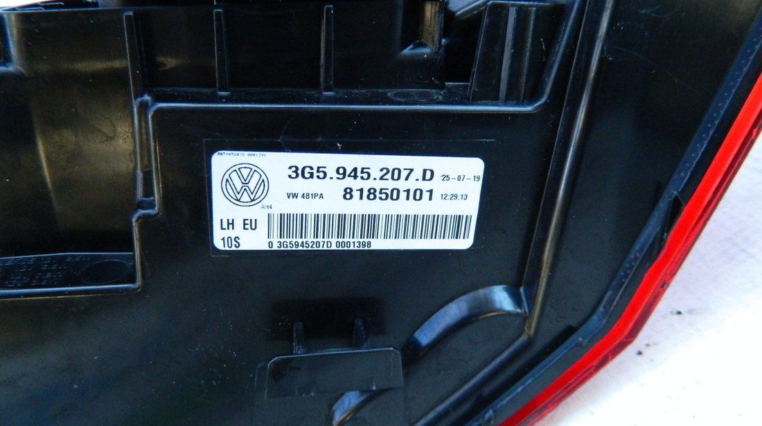 Stop stanga spate LED VW Passat B8 Sedan model 2019-2023 cod 3G5945207D
