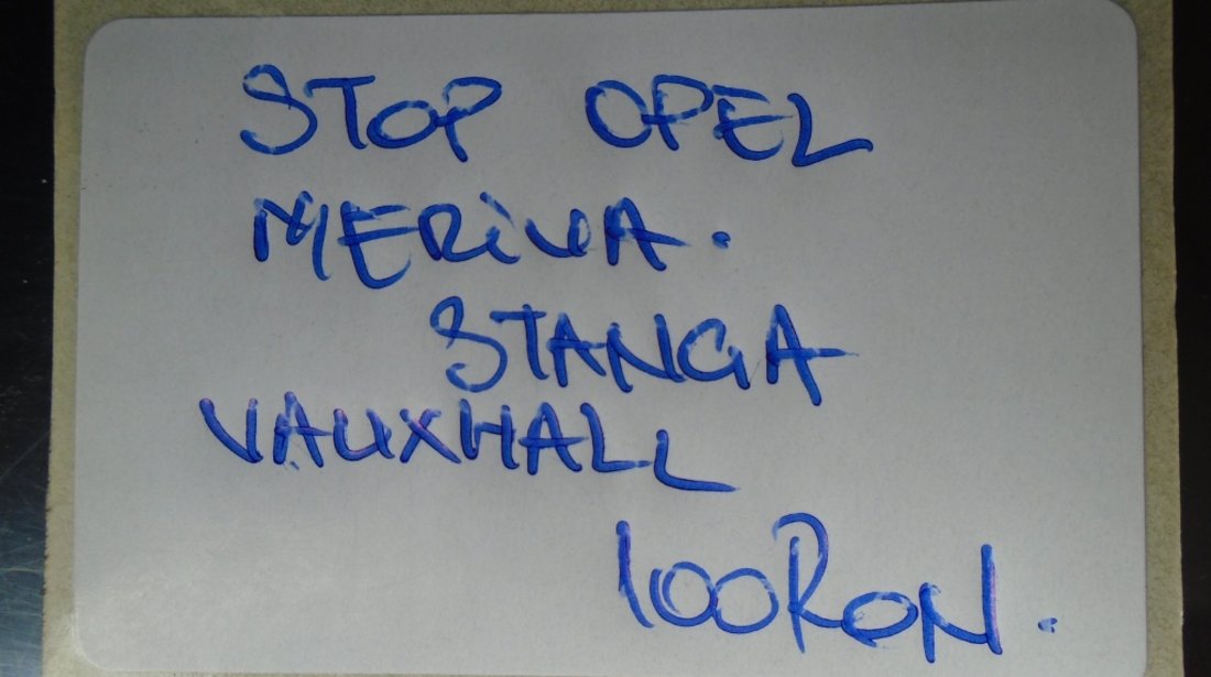 Stop stg opel meriva vauxhall