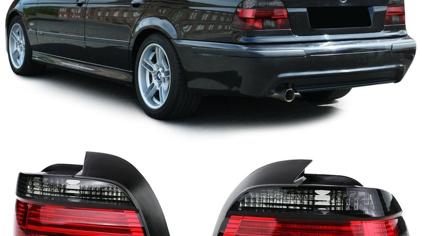 Stop stopuri triple BMW E39 tuning rosu/fumuriu NOU