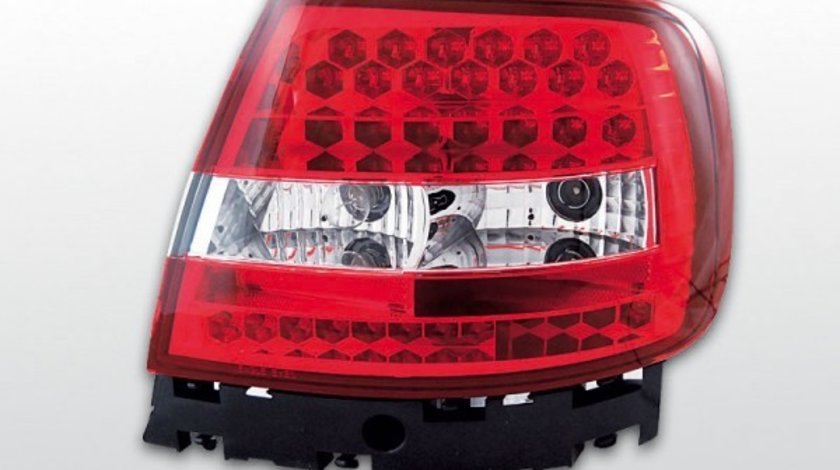 Stopuri Audi A4 1994-2000 Rosu Alb pe LED