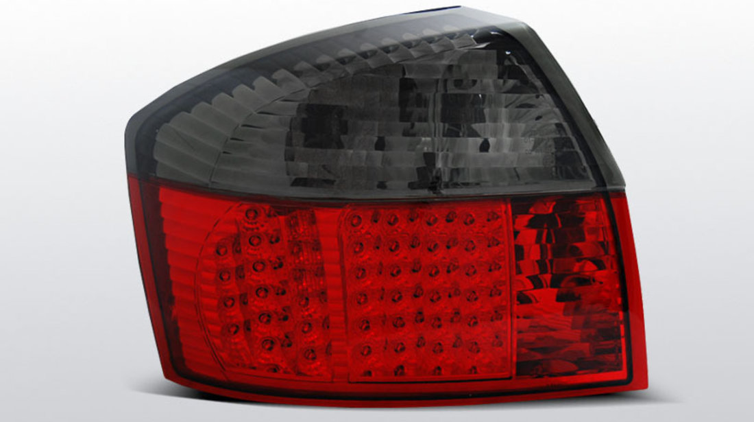 Stopuri Audi A4 intre 2000-2004 Rosu Fumuriu pe LED