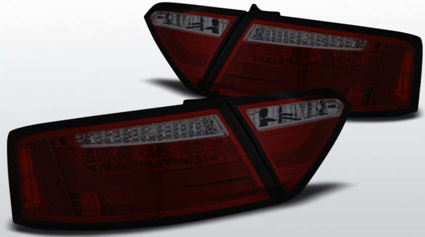Stopuri AUDI A5 2007-06.2011 COUPE Rosu Fumuriu LED BAR