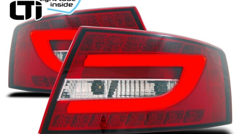 Stopuri Audi A6 4F C6 cu fibra NEON si LED