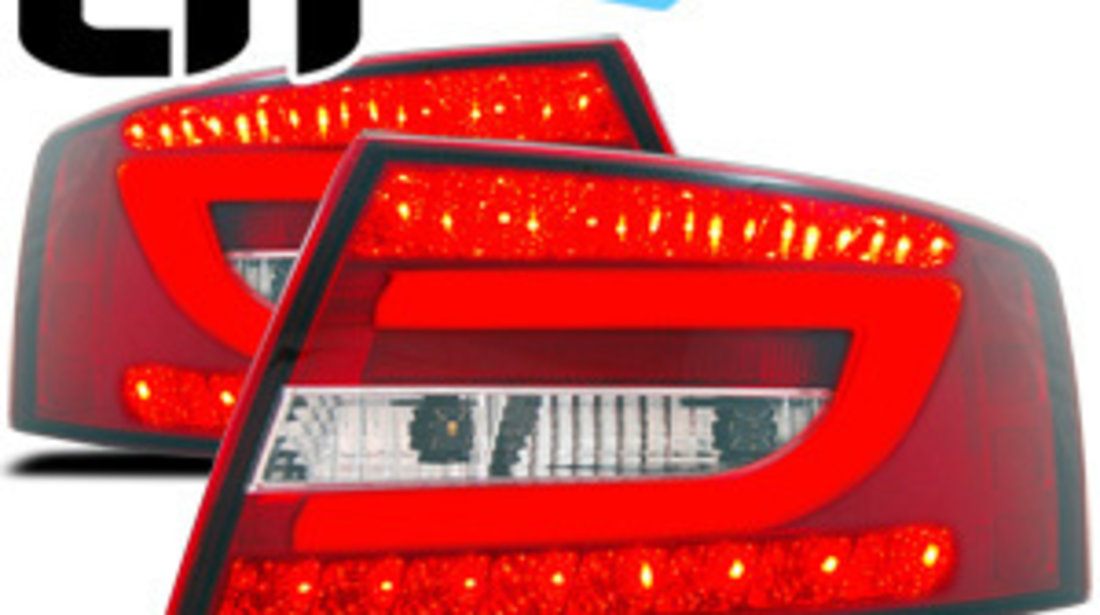 Stopuri Audi A6 4F C6 cu fibra NEON si LED