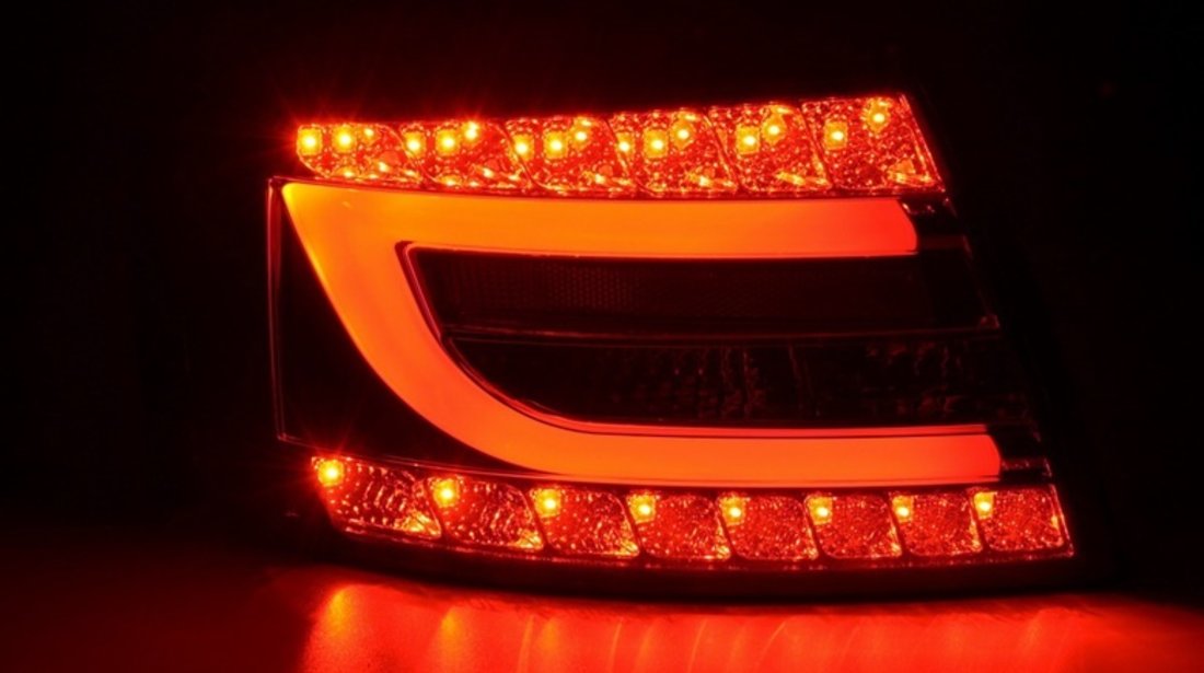 Stopuri Audi A6 4F C6 cu fibra NEON si LED