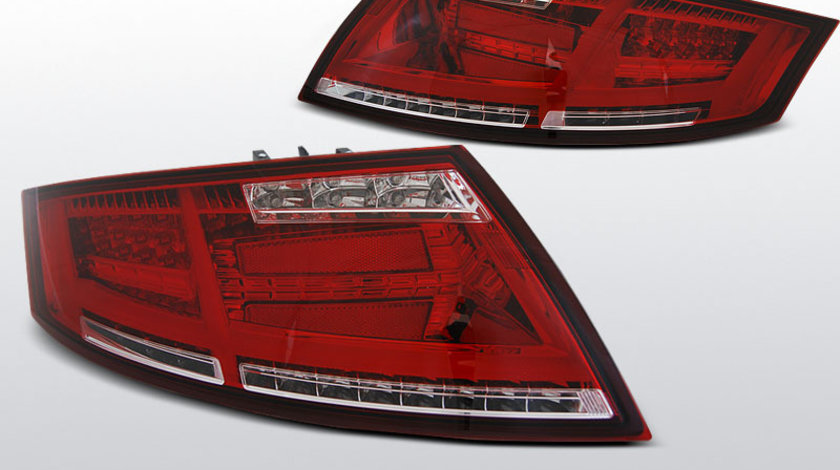 Stopuri AUDI TT 04.2006-02.2014 ALB-ROSU cu LED