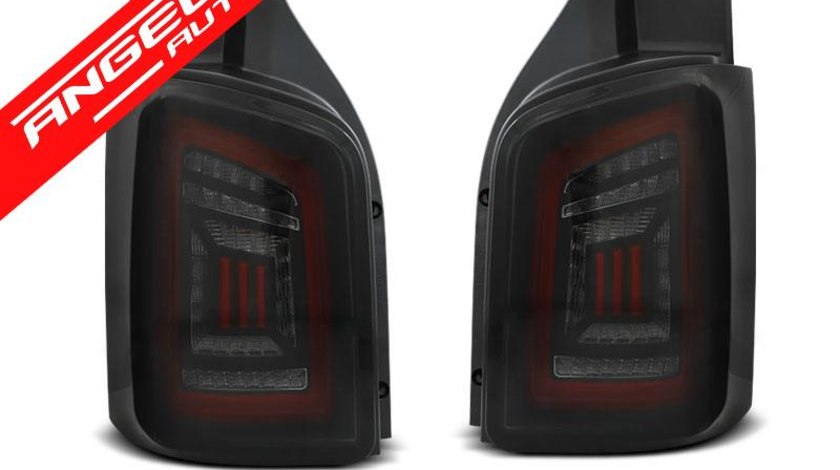 Stopuri bara LED Fumurii Negru Rosu potrivite pentru VW T5 04.03-09 / 10-15 TRANSPORTER