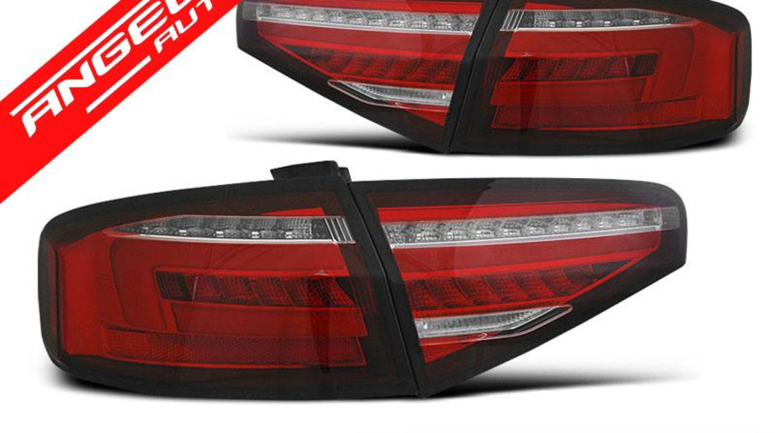 Stopuri bara LED Rosu WHIE SEQ potrivite pentru AUDI A4 B8 12-15 SEDAN OEM LED