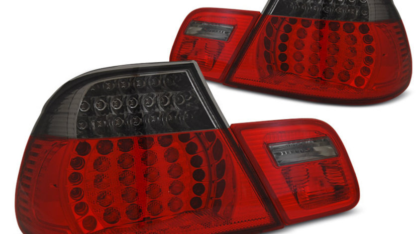 Stopuri BMW E46 2003-2006 Coupe Rosu Fumuriu pe LED
