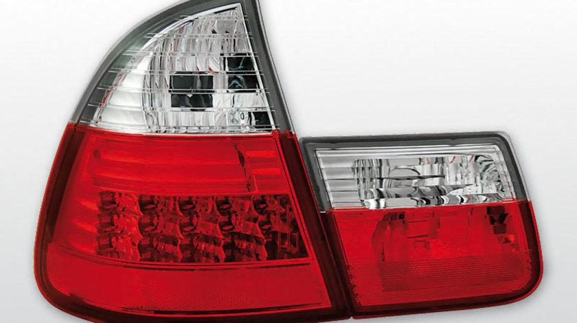 Stopuri BMW E46 99-05 Touring Rosu Alb Led