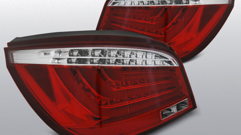 Stopuri BMW E60 07.03-02.07 rosu cu LED BAR alb