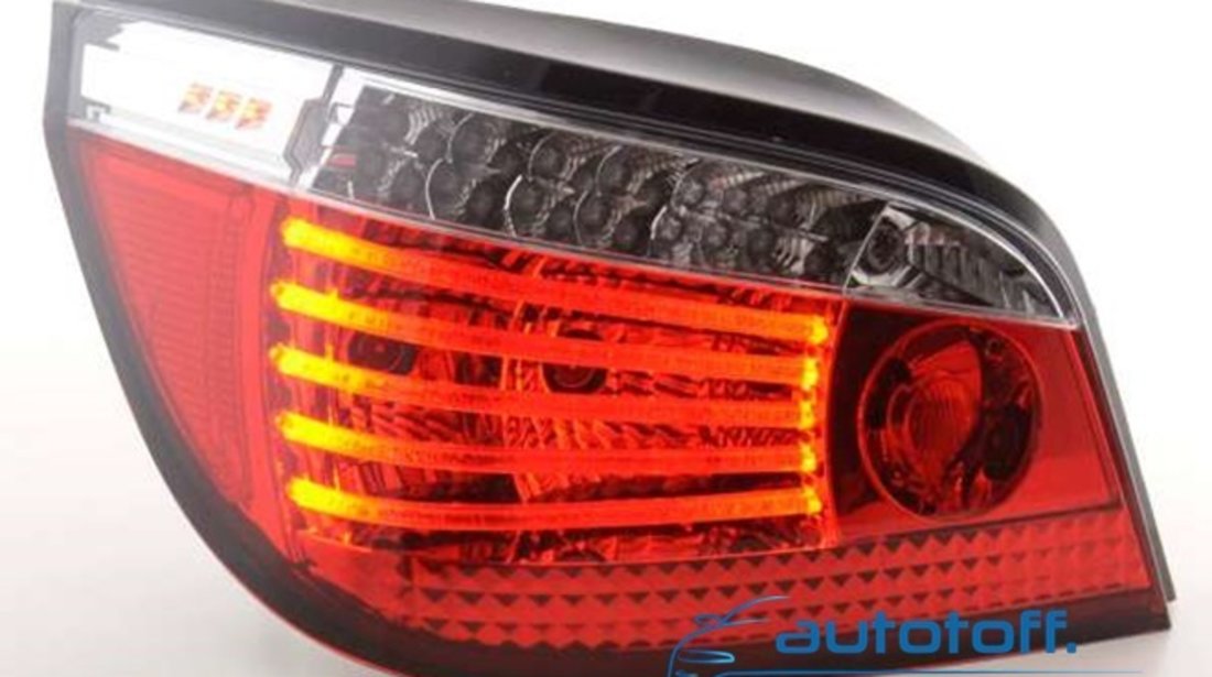 STOPURI BMW E60 - CU LED LCI SERIA 5 (03-07) FIBRA SI SEMNAL LED