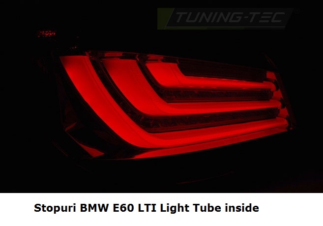 Stopuri Bmw E60 LTI (rosu/fumuriu)