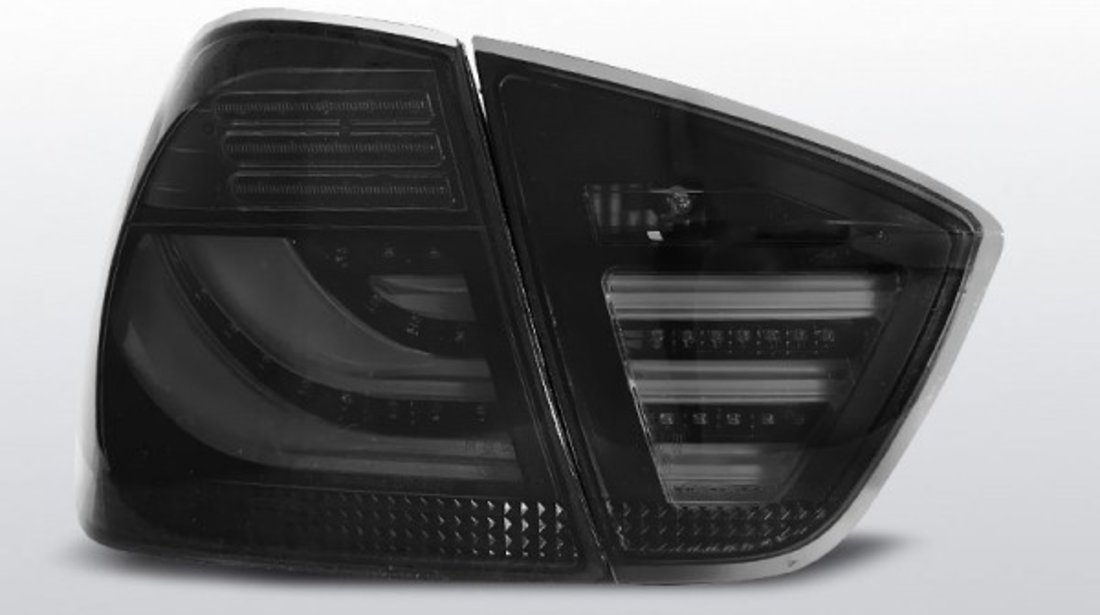 Stopuri BMW E90 2005-2008 Fumuriu Negru model LED BAR