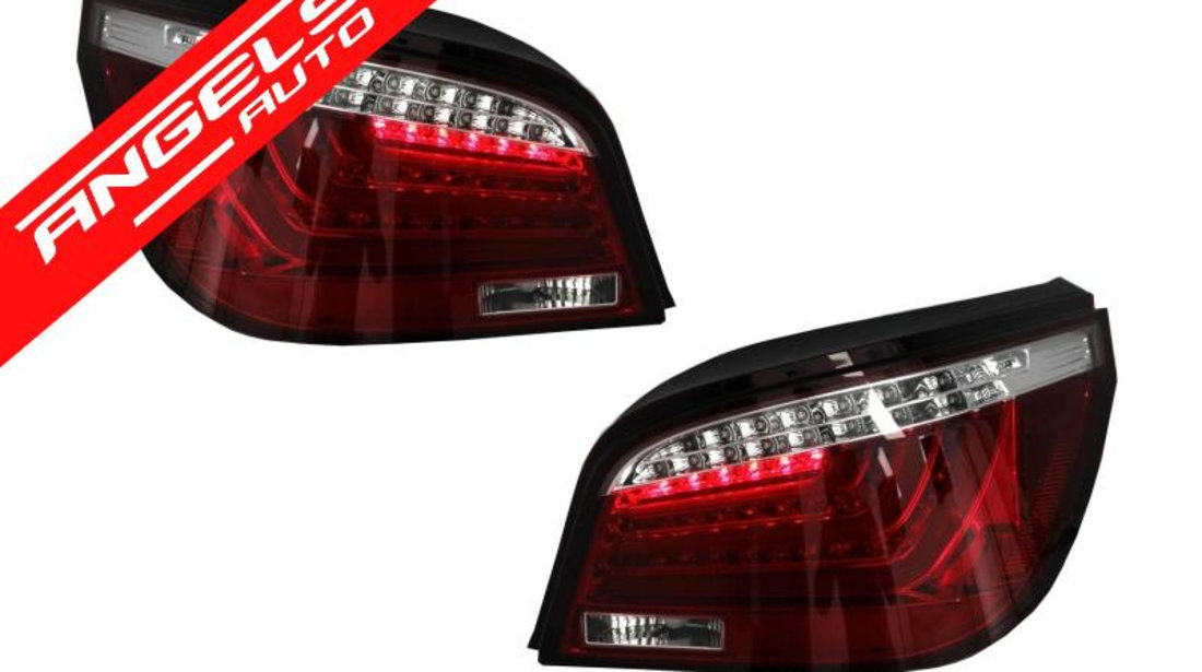 Stopuri BMW Seria 5 E60 (04.2003-03.2007) Rosu-Clar LED