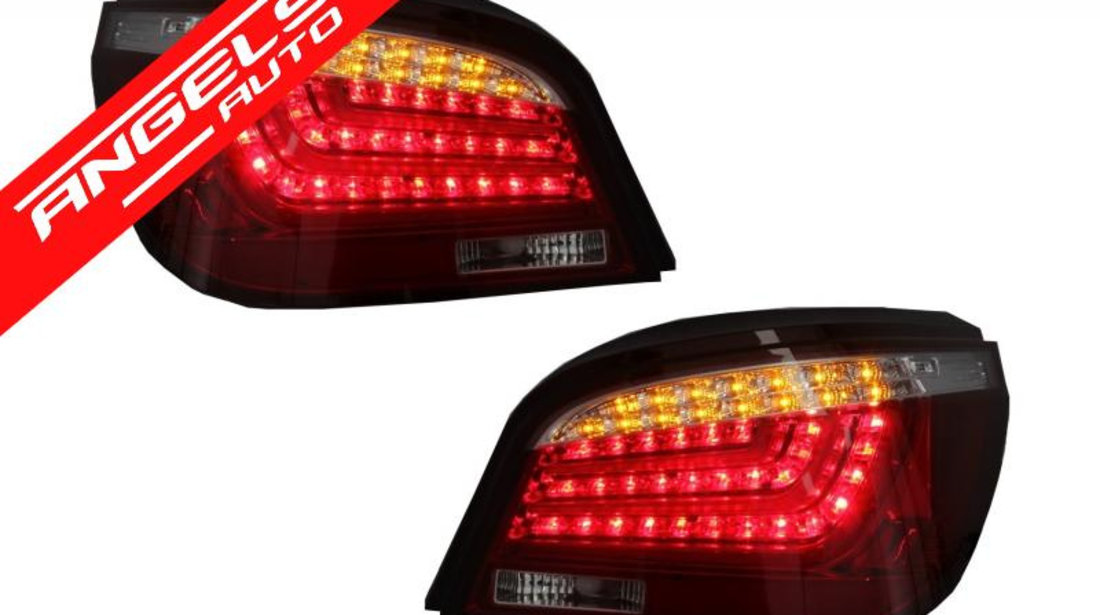 Stopuri BMW Seria 5 E60 (04.2003-03.2007) Rosu-Clar LED