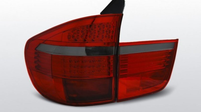STOPURI BMW X5 E70 AN2007-2010 ROSU FUMURIU LED