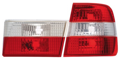 STOPURI CLARE BMW E34 FUNDAL RED/CROM -COD FKRL0907