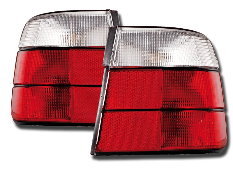 STOPURI CLARE BMW E34 FUNDAL RED/CROM -COD FKRL101