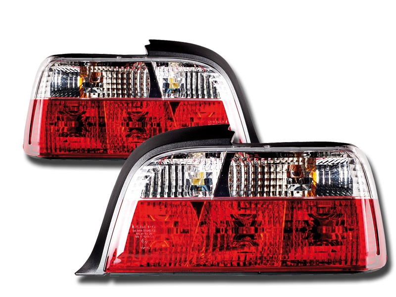 STOPURI CLARE BMW E36 COUPE FUNDAL RED/CROM -COD FKRL66