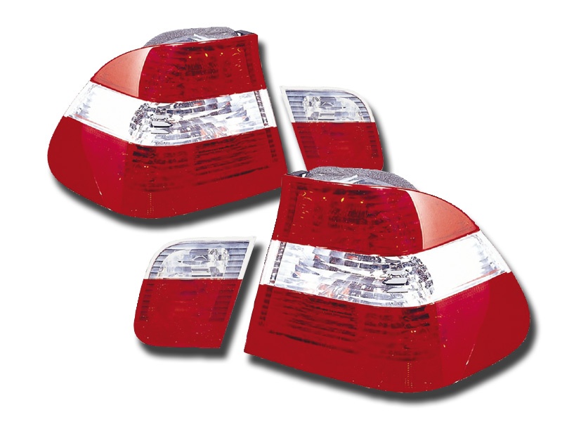 STOPURI CLARE BMW E46 LIM FUNDAL RED/CRISTAL -COD FKRL9211