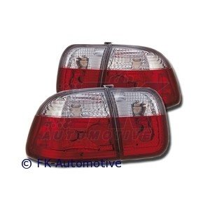 STOPURI CLARE HONDA CIVIC RED/CROM -COD FKRL07041