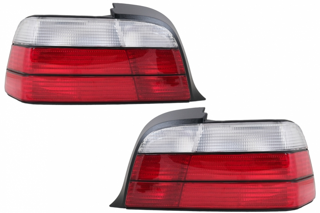 Stopuri compatibil cu BMW Seria 3 E36 Coupe Cabrio (1992 -1998) Rosu/Alb RB10E