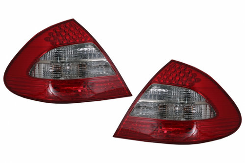 Stopuri compatibil cu Mercedes E-Class W211 Limousine (2002-04.2006) Rosu/Fumuriu TLMBW211S