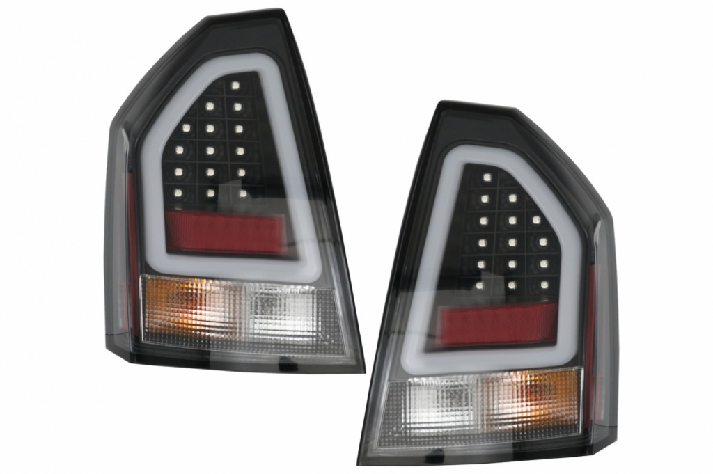 Stopuri cu Bara LED compatibil cu Chrysler 300C Limousine (2004-2008) Negru TLCH300CB