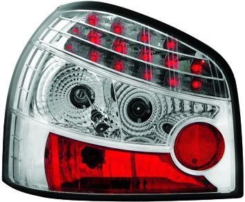 STOPURI CU LED AUDI A3 FUNDAL CROM -COD RA01LC