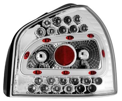STOPURI CU LED AUDI A3 FUNDAL CROM -COD RA01LLC