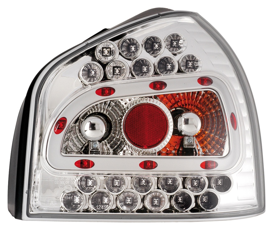 STOPURI CU LED AUDI A3 FUNDAL CROM