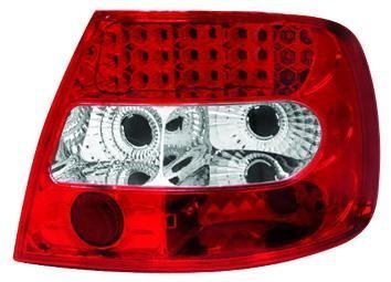 STOPURI CU LED AUDI A4 B5 FUNDAL ROSU CRISTAL -COD RA02LRC