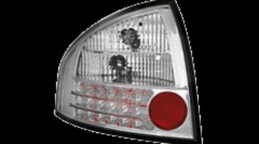 STOPURI CU LED AUDI A6 FUNDAL CROM -COD RA03LC