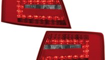 STOPURI CU LED AUDI A6 FUNDAL RED/CRISTAL -COD 102...