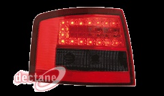 STOPURI CU LED AUDI A6 FUNDAL ROSU NEGRU -COD RA15LRB