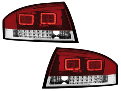 STOPURI CU LED AUDI TT FUNDAL RED CRISTAL -COD RA06KLRC