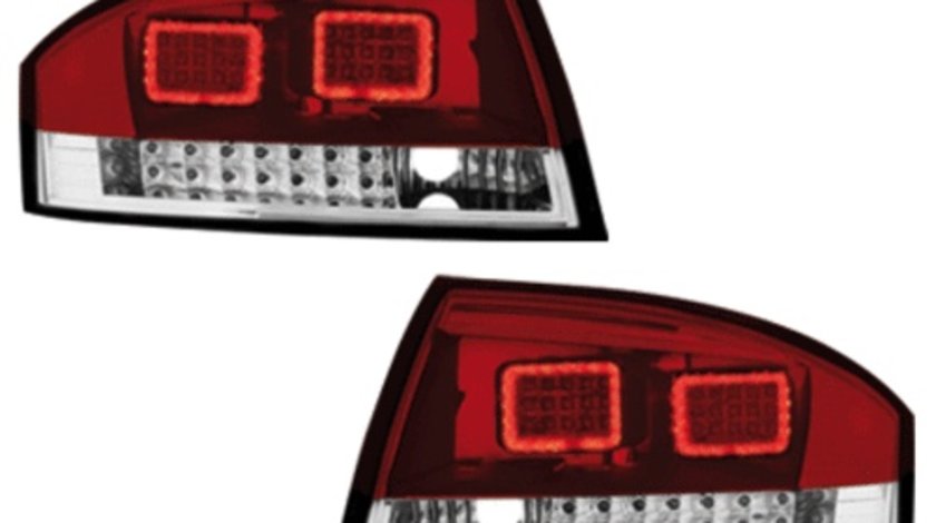 STOPURI CU LED AUDI TT FUNDAL RED CRISTAL -COD RA06KLRC