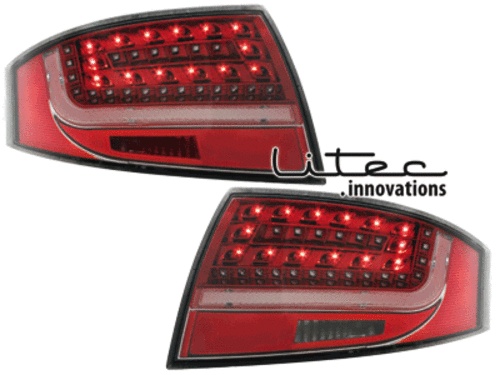 STOPURI CU LED AUDI TT FUNDAL RED CRISTAL -COD RA06LRC