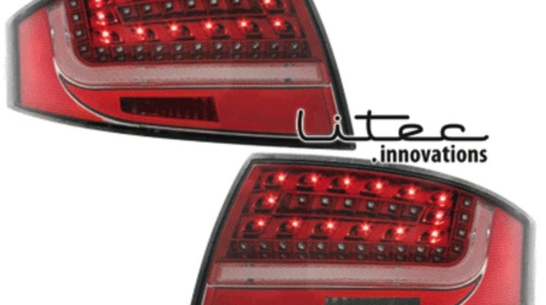 STOPURI CU LED AUDI TT FUNDAL RED CRISTAL -COD RA06LRC