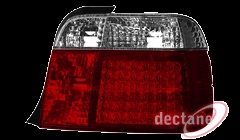 STOPURI CU LED BMW E36 COMPACT FUNDAL ROSU-CRISTAL -COD RB12DLRC