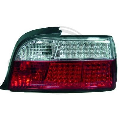 STOPURI CU LED BMW E36 LIM FUNDAL RED CRISTAL -COD 1213999