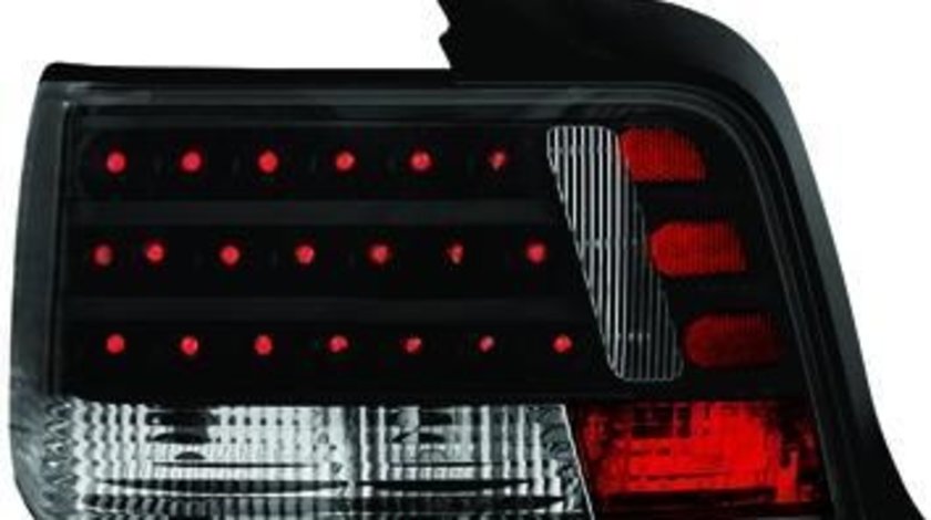 STOPURI CU LED BMW E36 LIMOUSINE FUNDAL NEGRU -COD RB01LB