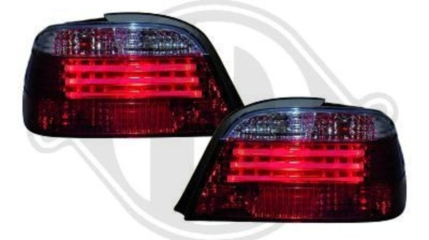 STOPURI CU LED BMW E38 FUNDAL RED/BLACK -COD 1242996