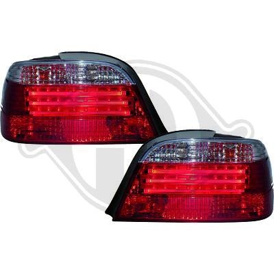 STOPURI CU LED BMW E38 FUNDAL RED/CRISTAL -COD 1242995