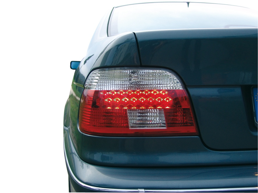 STOPURI CU LED BMW E39 FUNDAL RED/CROM -COD FKRLXLBM061