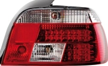 STOPURI CU LED BMW E39 FUNDAL RED/CROM -COD FKRLXLBM111
