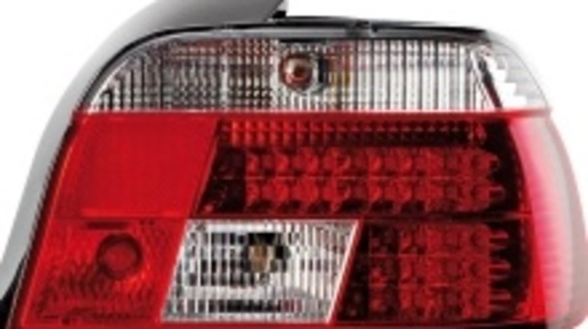 STOPURI CU LED BMW E39 FUNDAL RED/CROM -COD FKRLXLBM111